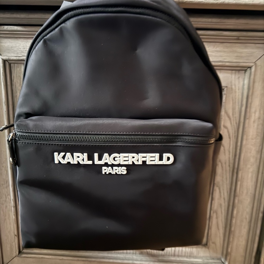 Karl Lagerfeld Black Backpack - Picture 2 of 4